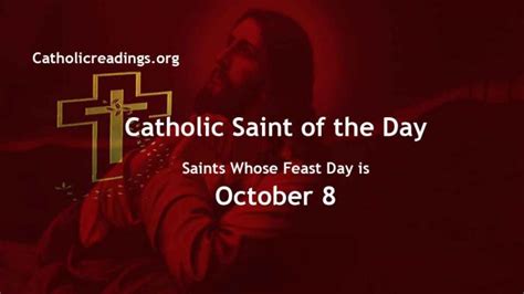 catholic feast day october 8